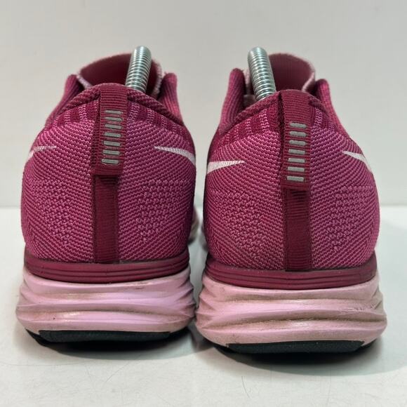 GOOD Nike Flyknit Lunar 2 Women's Running Shoes Pink Sneakers 10.5 - Picture 5 of 9